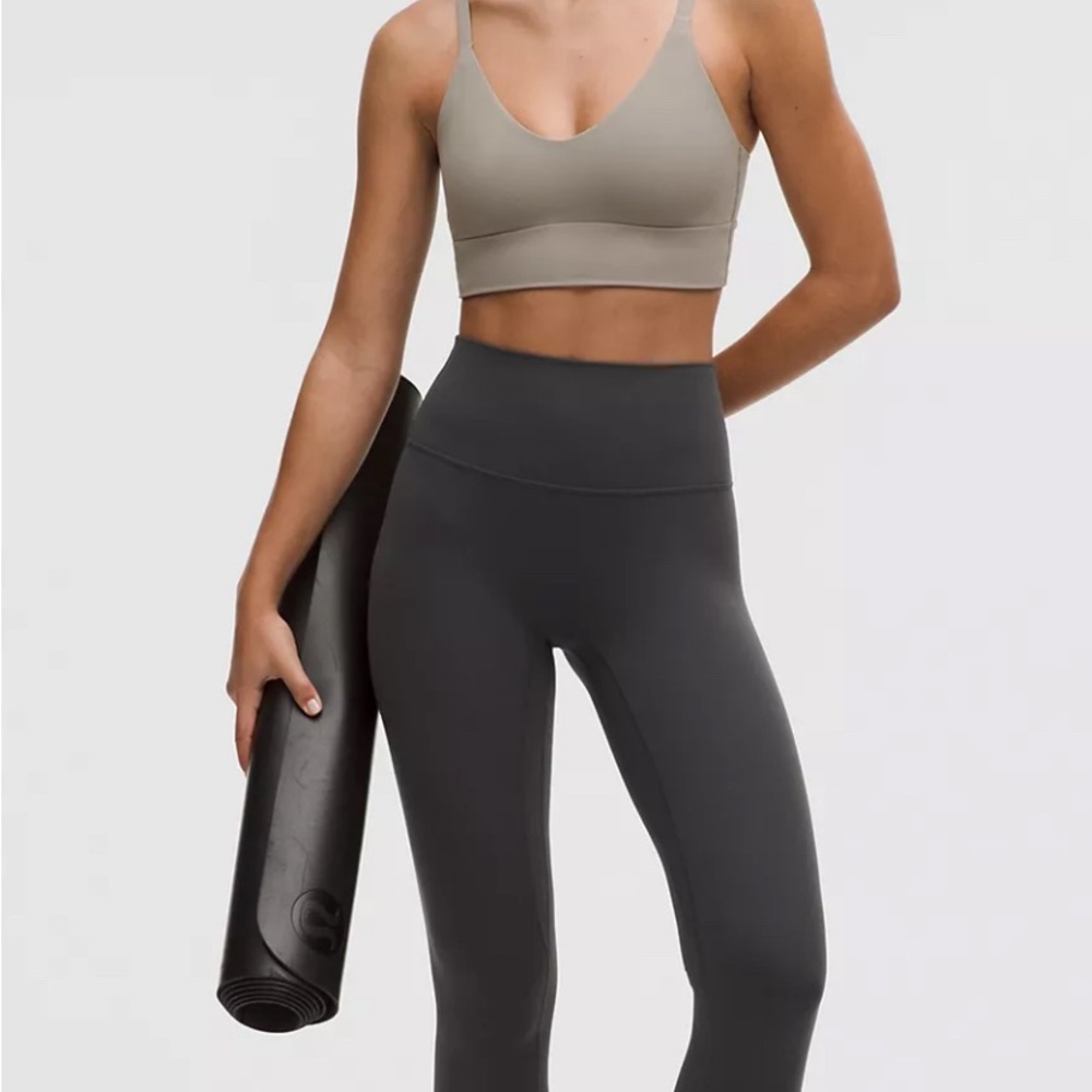 Lululemon Align High-Waisted Leggings. 25 length size 8 in Graphite Gray. Soft!